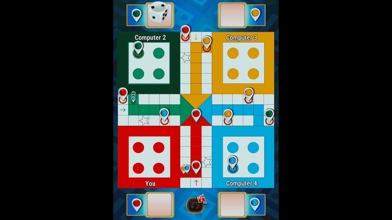 How to Win Ludo King | Tricks and Tips Ludo King | 4 players gameplay | Ludo king #201 #gameplay 