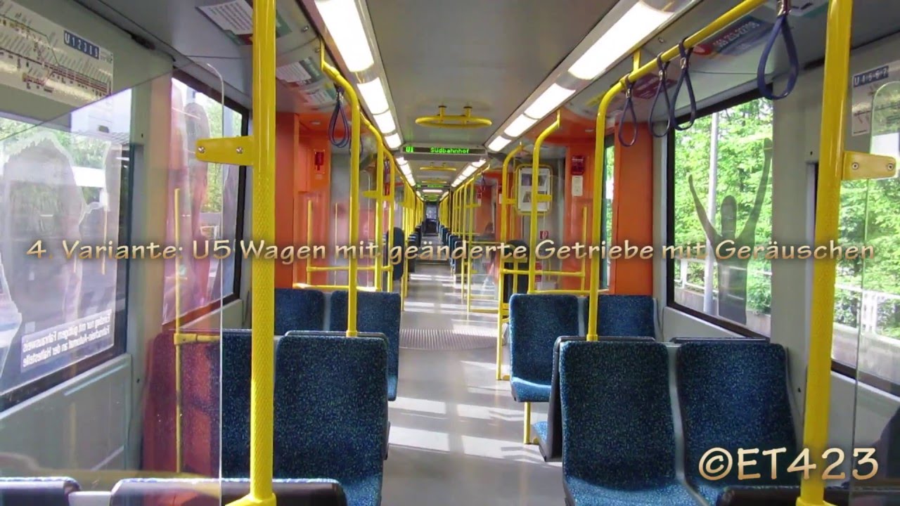 U-Bahn Frankfurt: Typ U5 Wagen mit 4 verschiedenen Umrichter im Vergleich