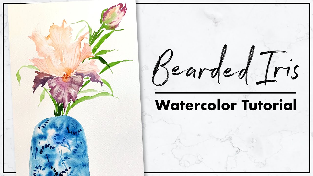 How to Paint a Watercolor Iris and Tips for Using a Reference Photo