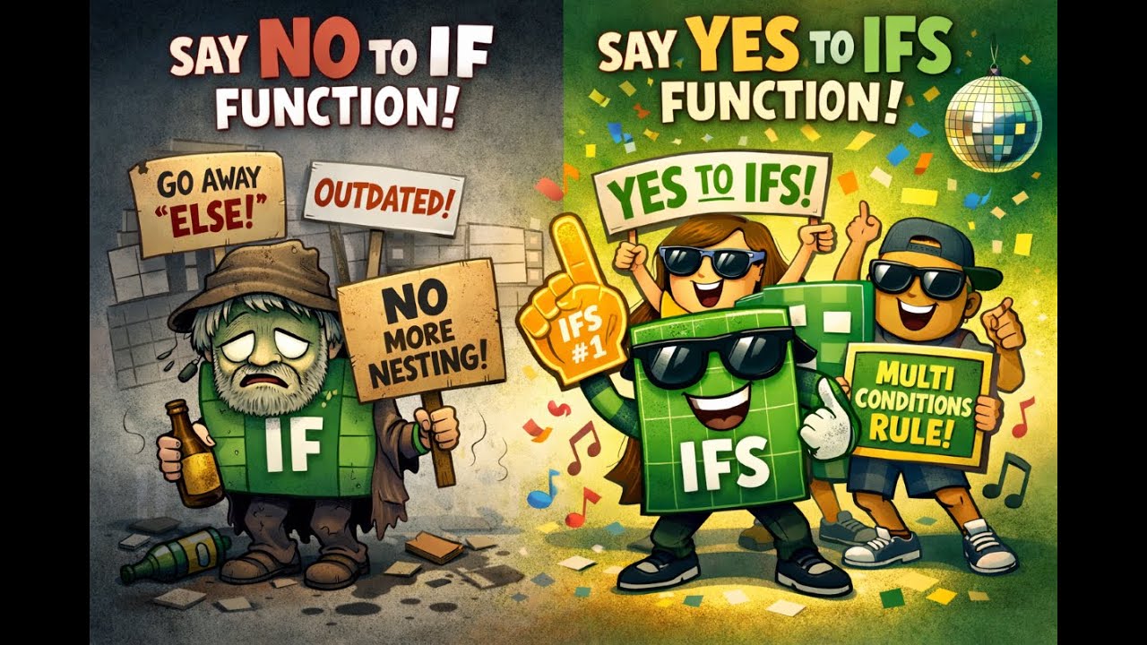 👉 Nested IF is Over! Master the IFS Function in Excel Today