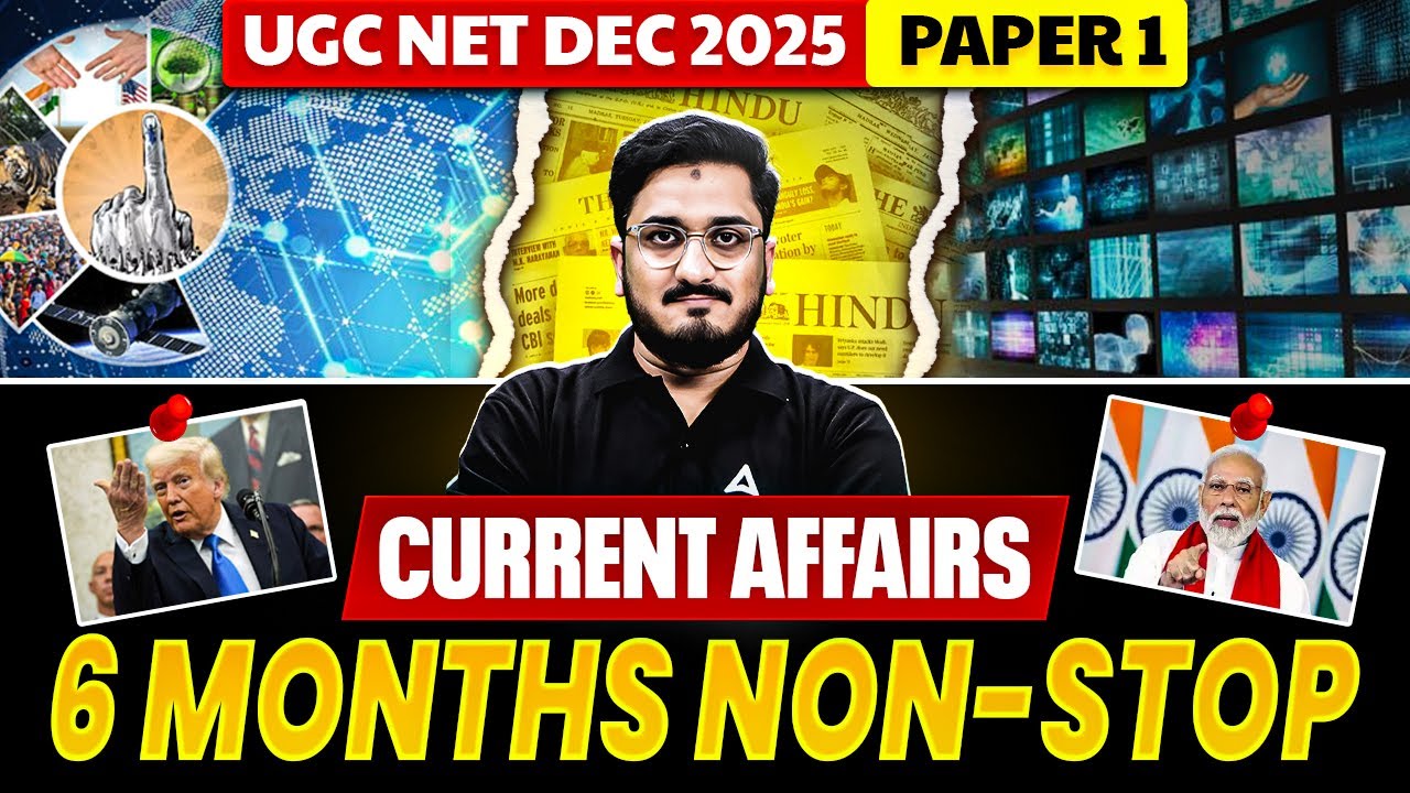 UGC NET Paper 1 Current Affairs 2025 | UGC NET Current Affairs 2025 | UGC NET Paper 1 By Masroor Sir
