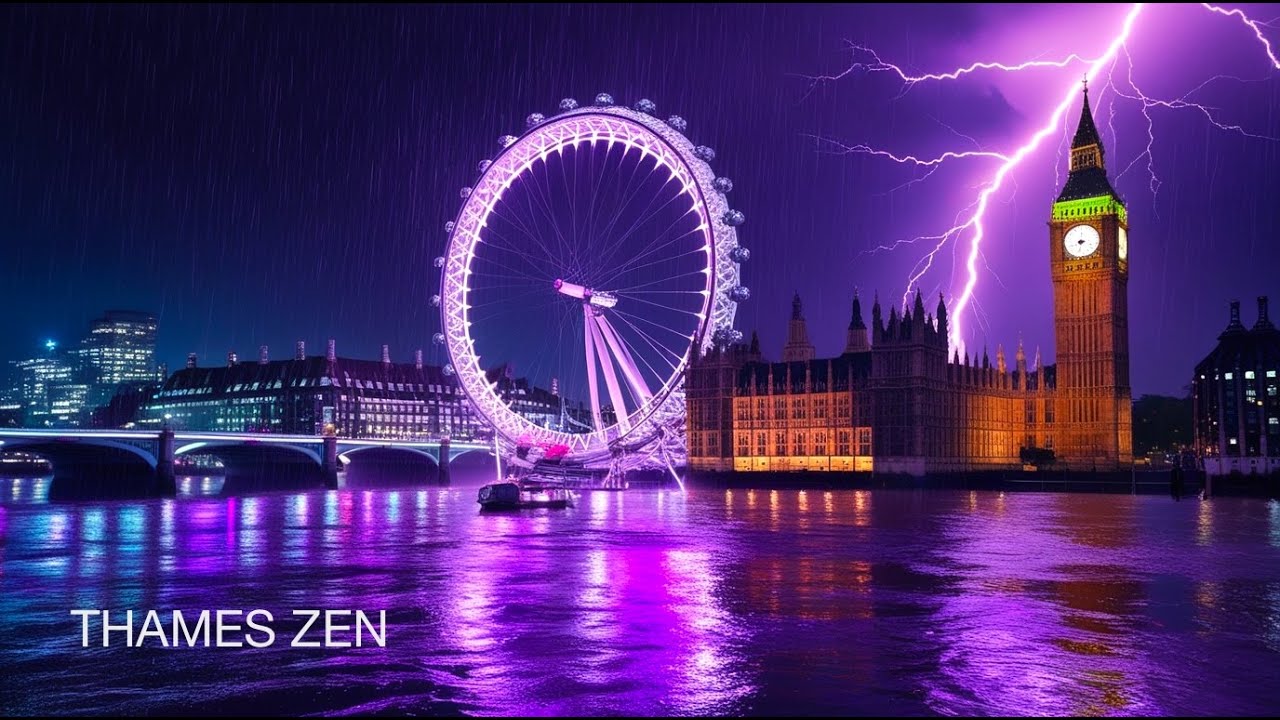 London Eye Sleep: Midnight Thames Rain for Cognitive Recovery