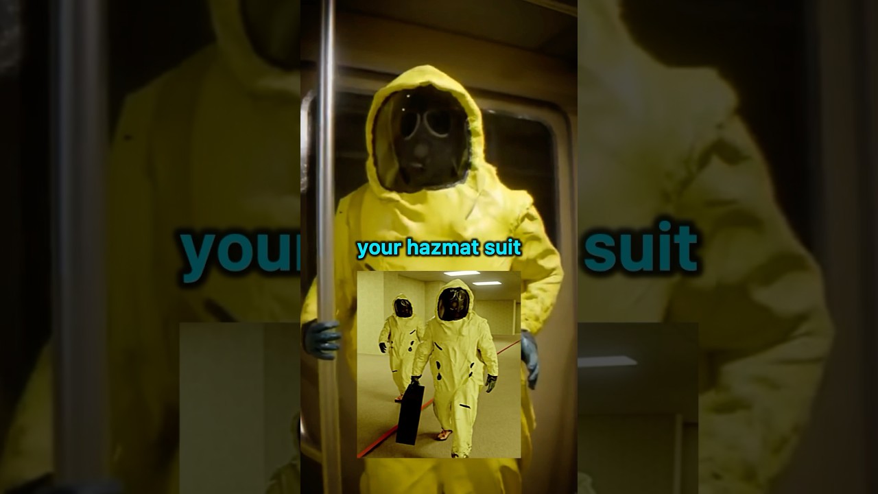 👁️🚪Removing your hazmat suit in the backrooms? Found Footage #backrooms #shorts #creepypasta