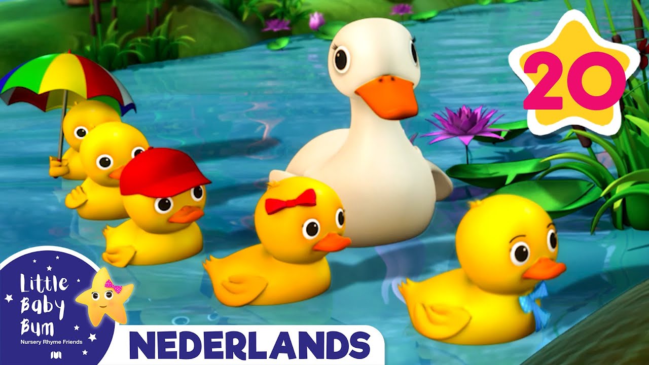 5 Kleine Eendjes gaan op avontuur met Mama Eend | Little Baby Bum Nederland - Kinderliedjes