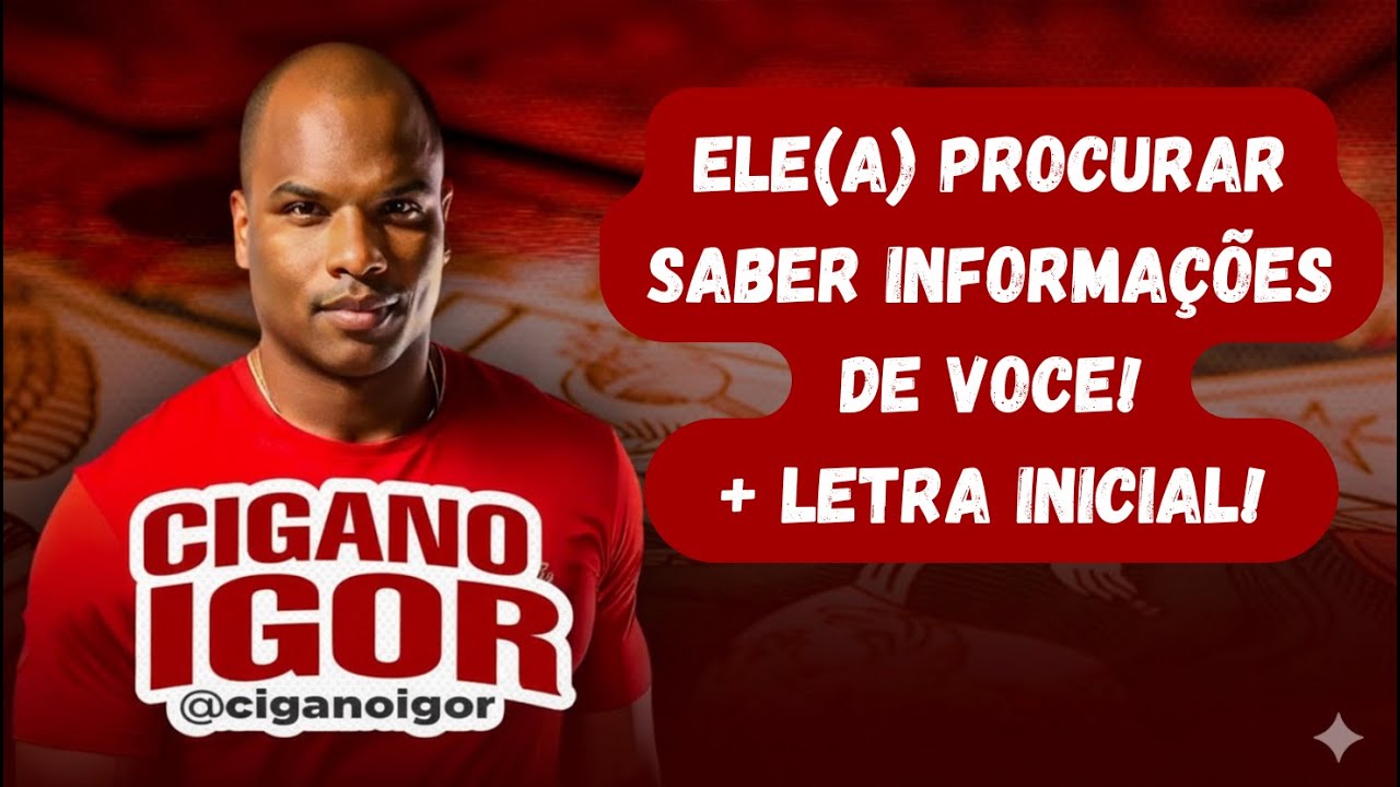 ELE(A) PROCURAR SABER INFORMAÇÕES DE VOCE! + LETRA INICIAL! 😍💖🔥
