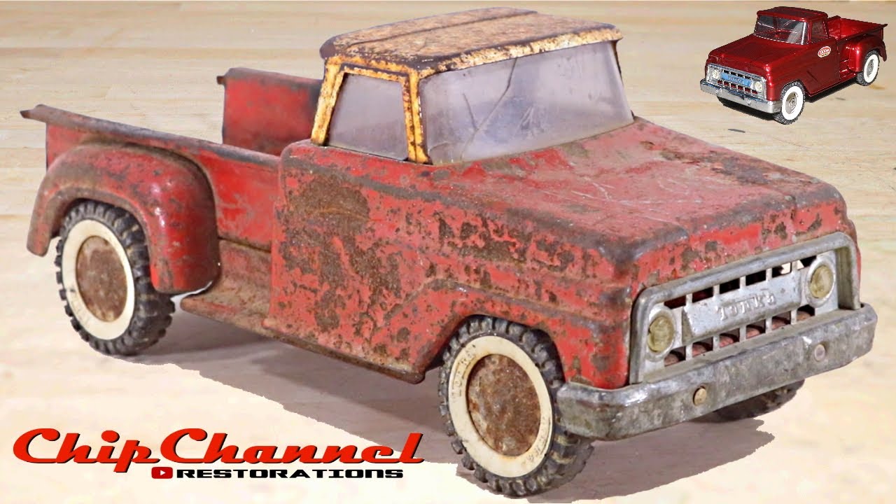 1965 66 Tonka Pickup Custom Color Restoration