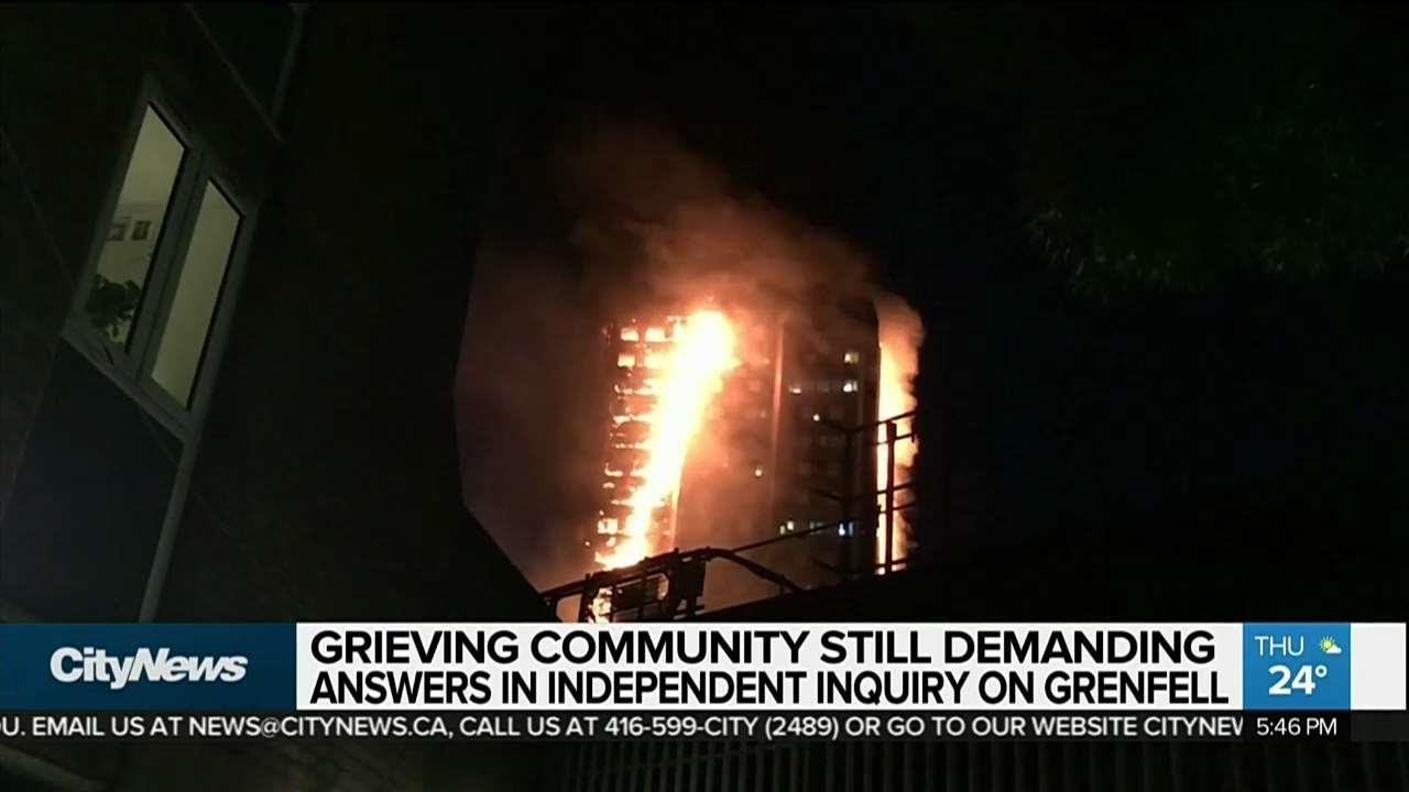 Britain marks grim anniversary of Grenfell Tower fire