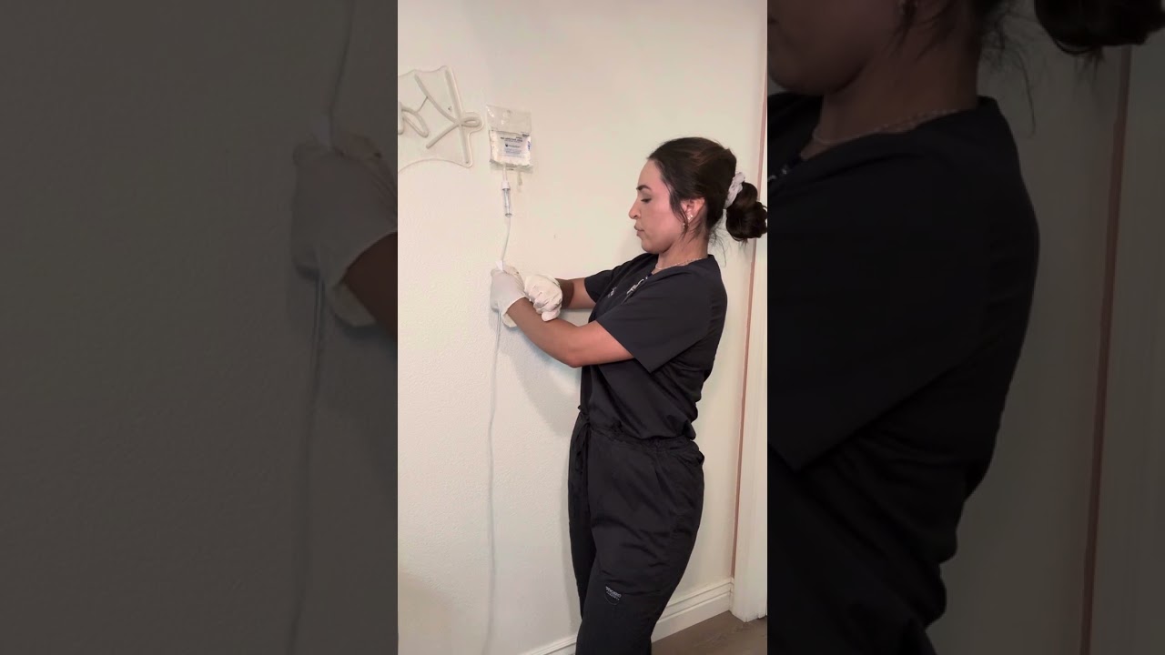 Nightingale College IV fluid and medication administration skills video