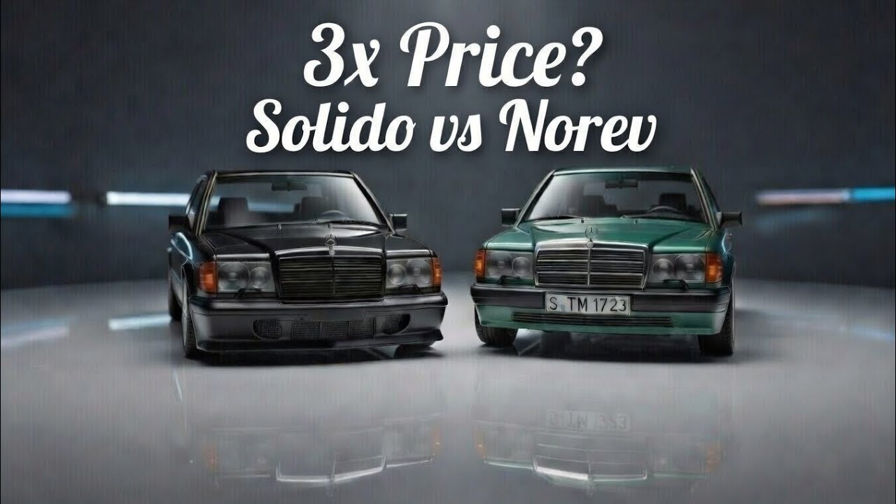 Mercedes 190E 1:18 - Norev vs Solido | Worth 3x More? | Мерседес 190E сравнение