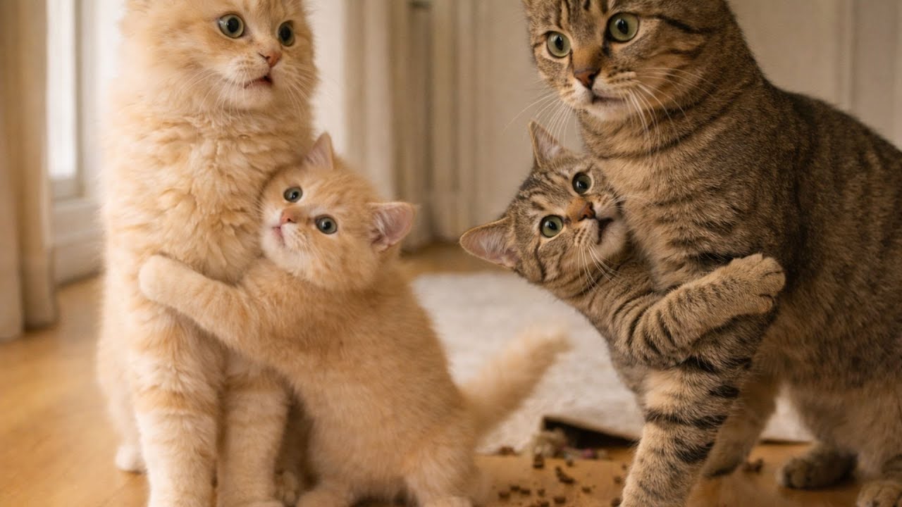 This Kitten Has Too Much to Say 😂 Cats Fighting on Easy Mode 