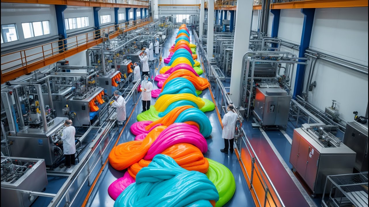 How Slime Is Made in Bulk: Inside the Amazing Slime Factory!