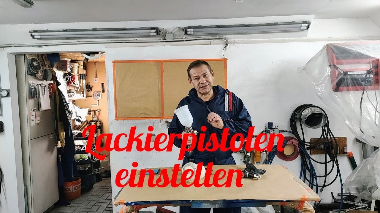 Lackierpistole einstellen, was beachten. an den richtigen Stellen drehen