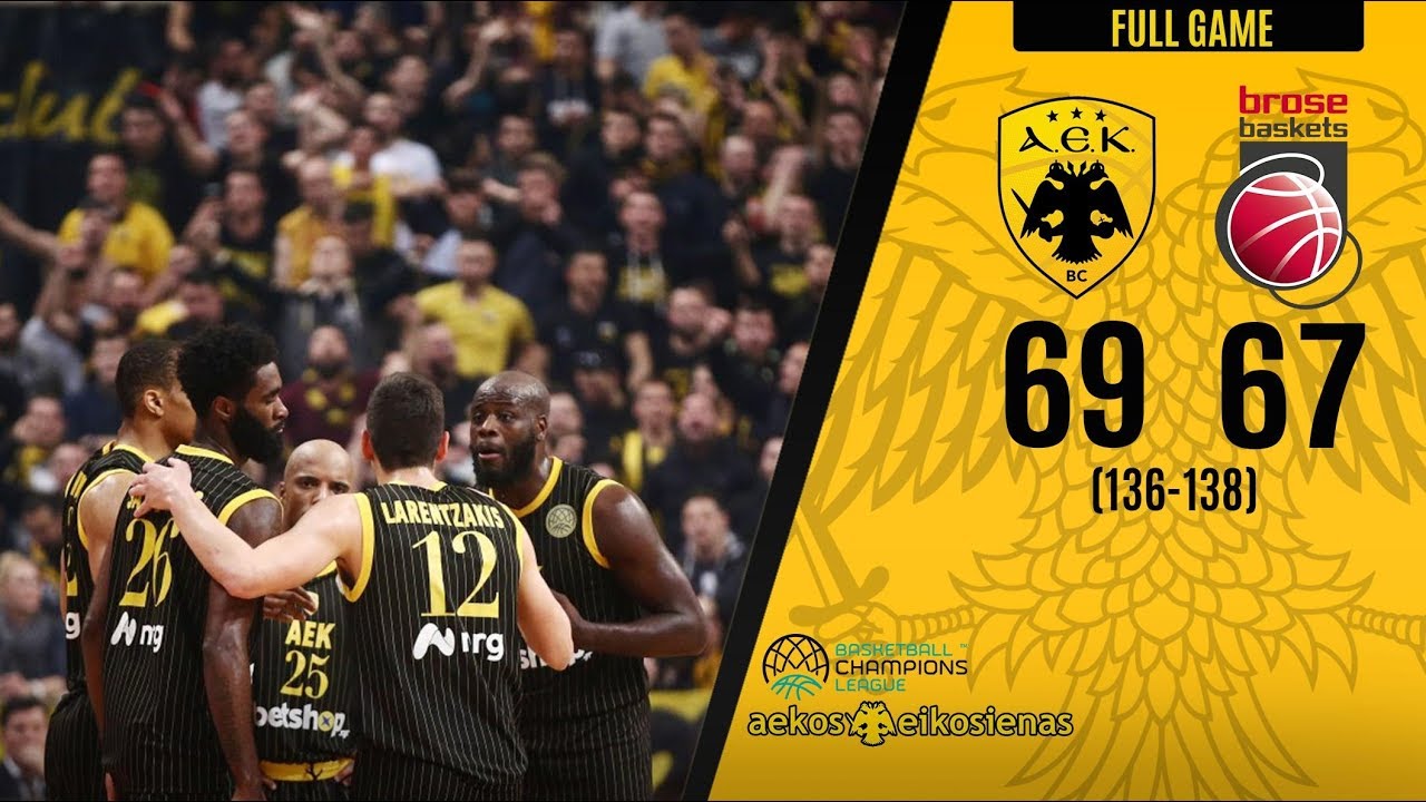 ΑΕΚ-Μπάμπεργκ 69-67 FULL GAME HD 3-4-2019