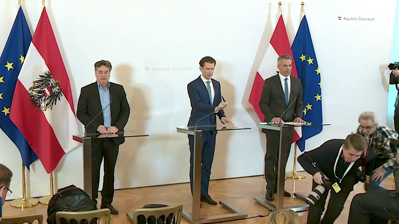 03.03.2020 - Sebastian Kurz, Werner Kogler & Karl Nehammer - Flüchtlinge türkisch-griechische Grenze
