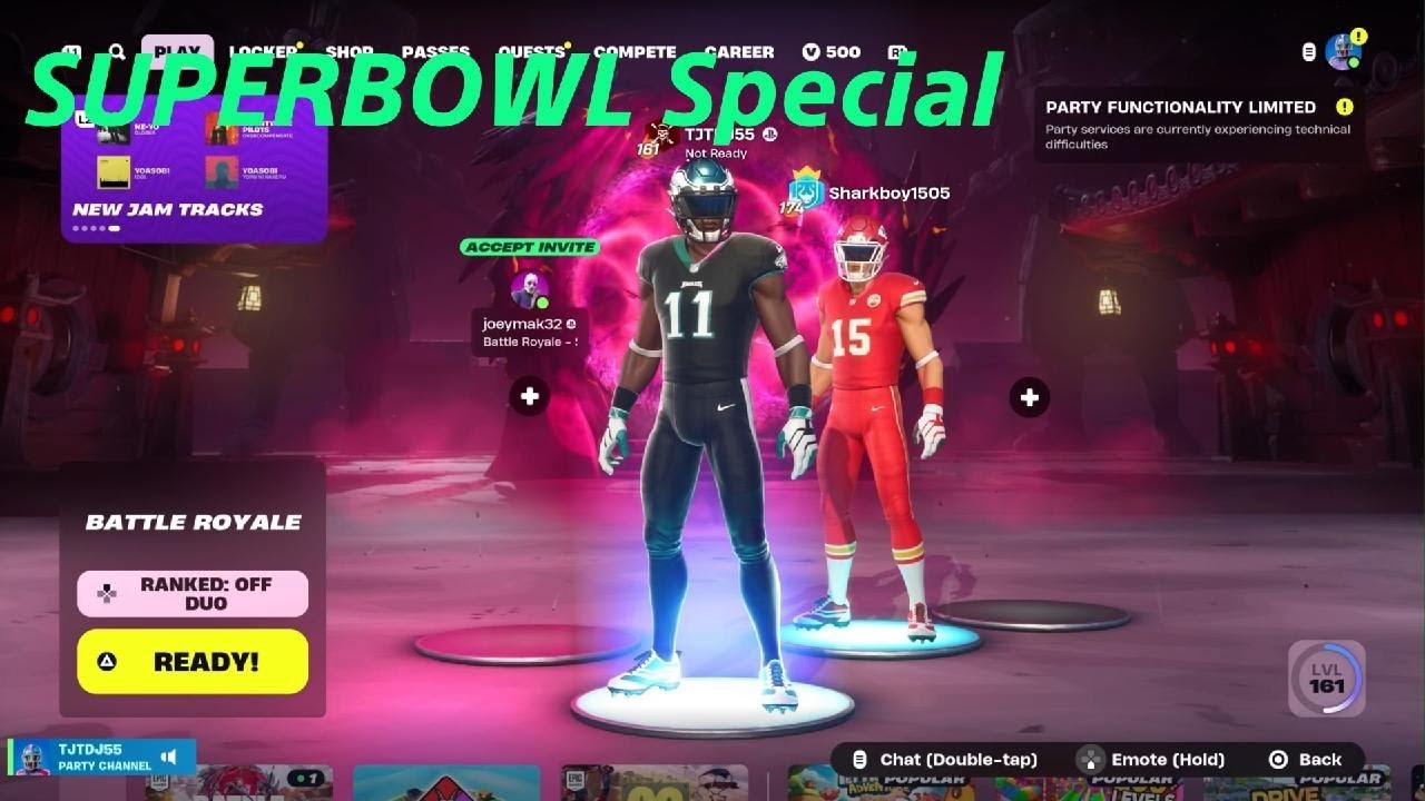Fortnite Battle Royal Superbowl Special Challenge