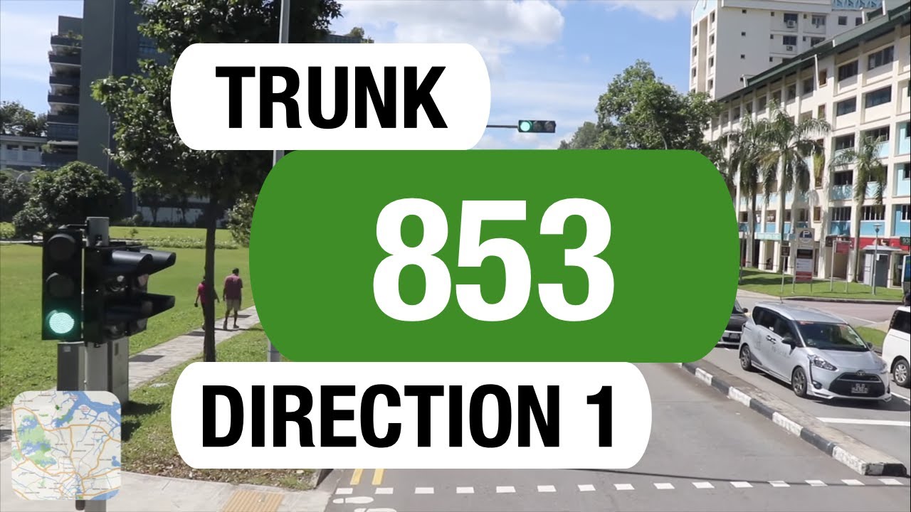 Tower Transit Trunk 853 (Direction 1) | Bus Service Route Visual