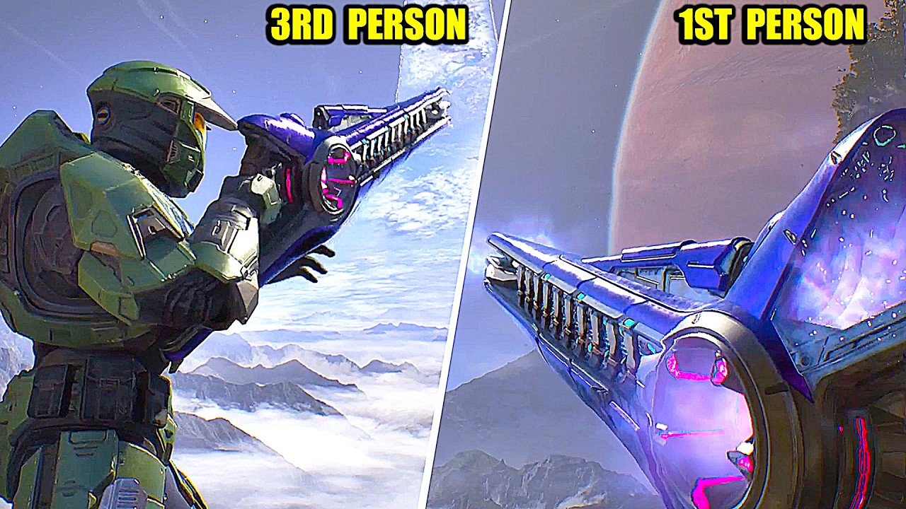 Halo: Campaign Evolved - ALL Weapons 3rd Person vs 1st Person View Comparison