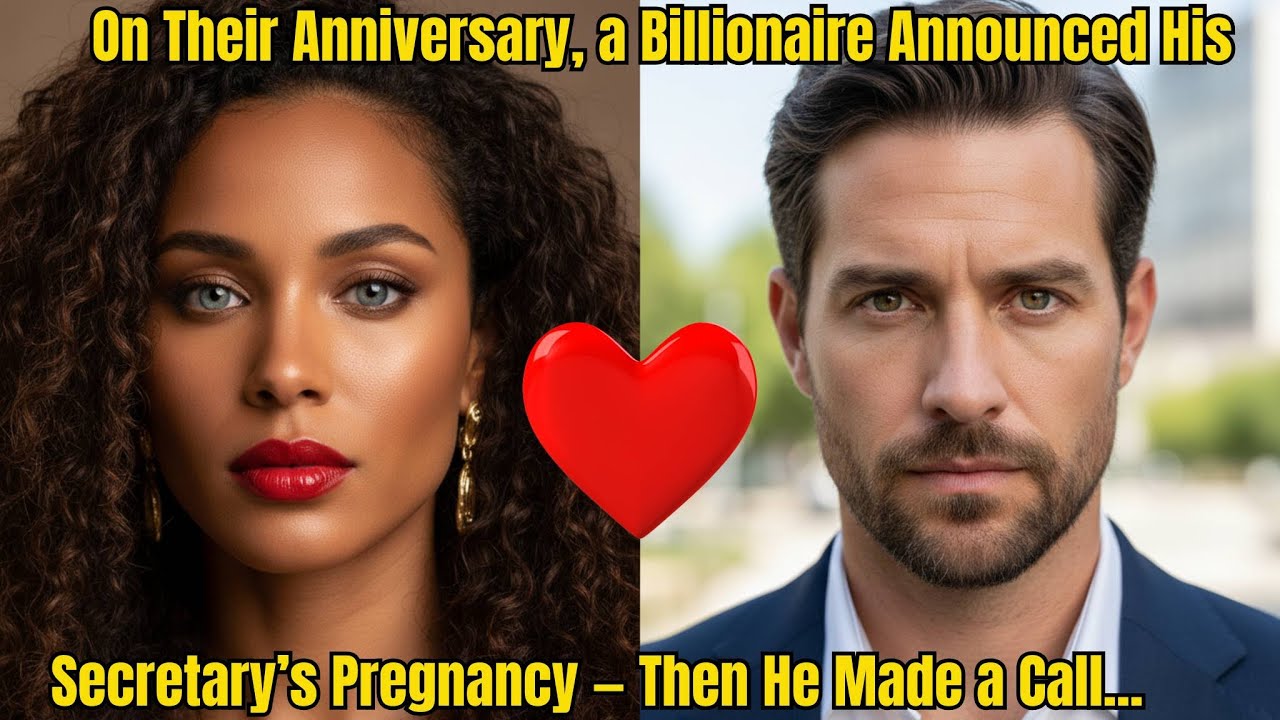 On Their Anniversary, a Billionaire Announced His Secretary’s Pregnancy — Then He Made a Call...