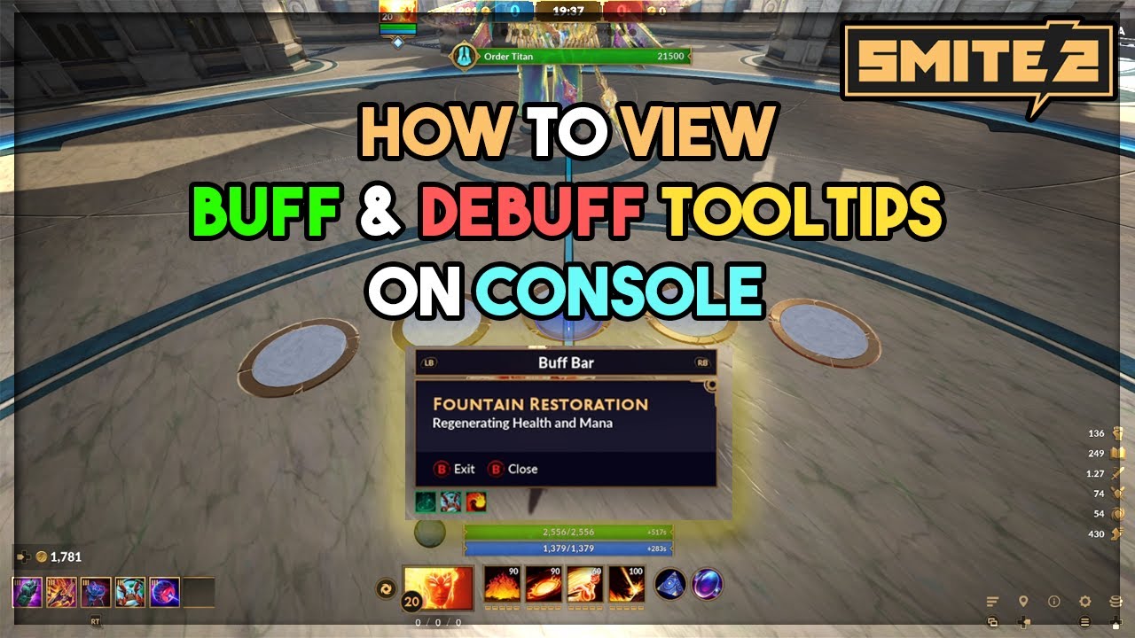SMITE 2: How to View Buff and Debuff Tooltips on Console or Gamepad! Console Tips & Tricks 🎮