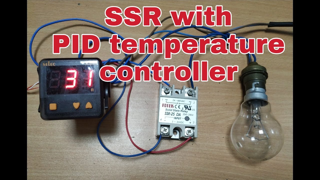 Temperature control through SSR with PID controller .Bs electrical
