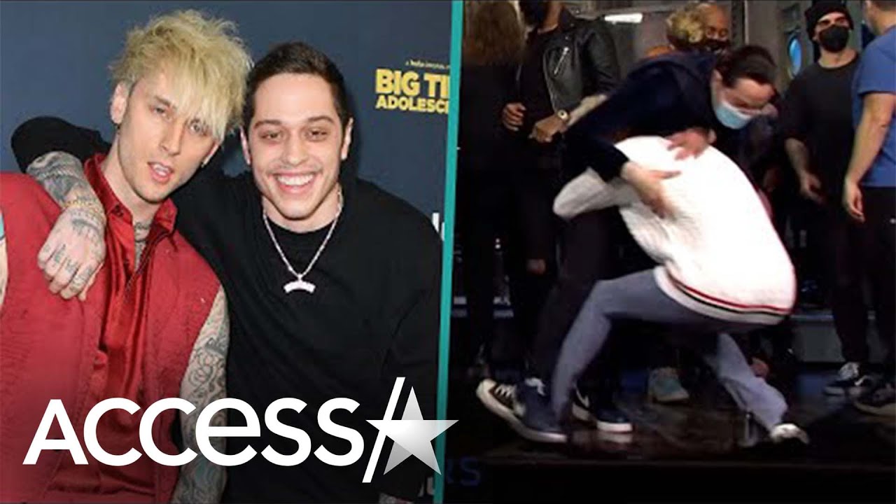 Why Pete Davidson & Machine Gun Kelly Fell Off ‘SNL’ Stage
