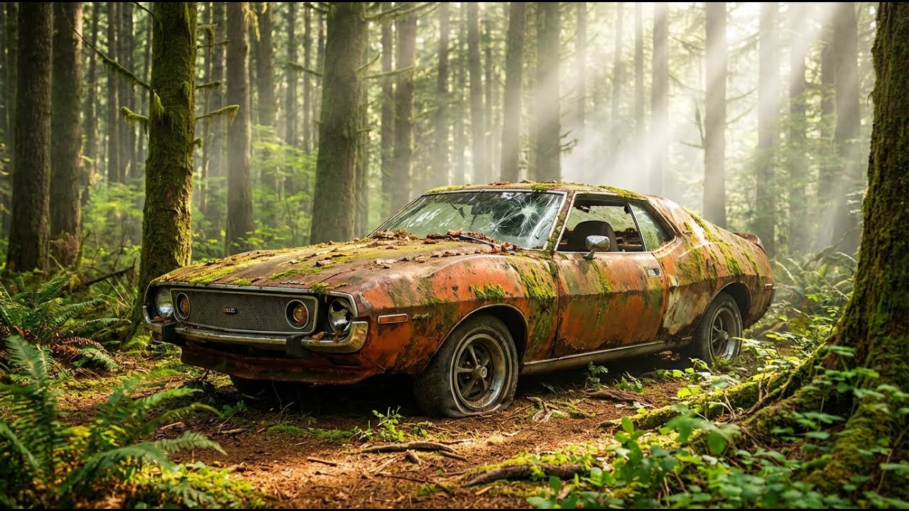 Abandoned 1971 AMC Javelin Found in Forest! | Full Restoration After 30 Years