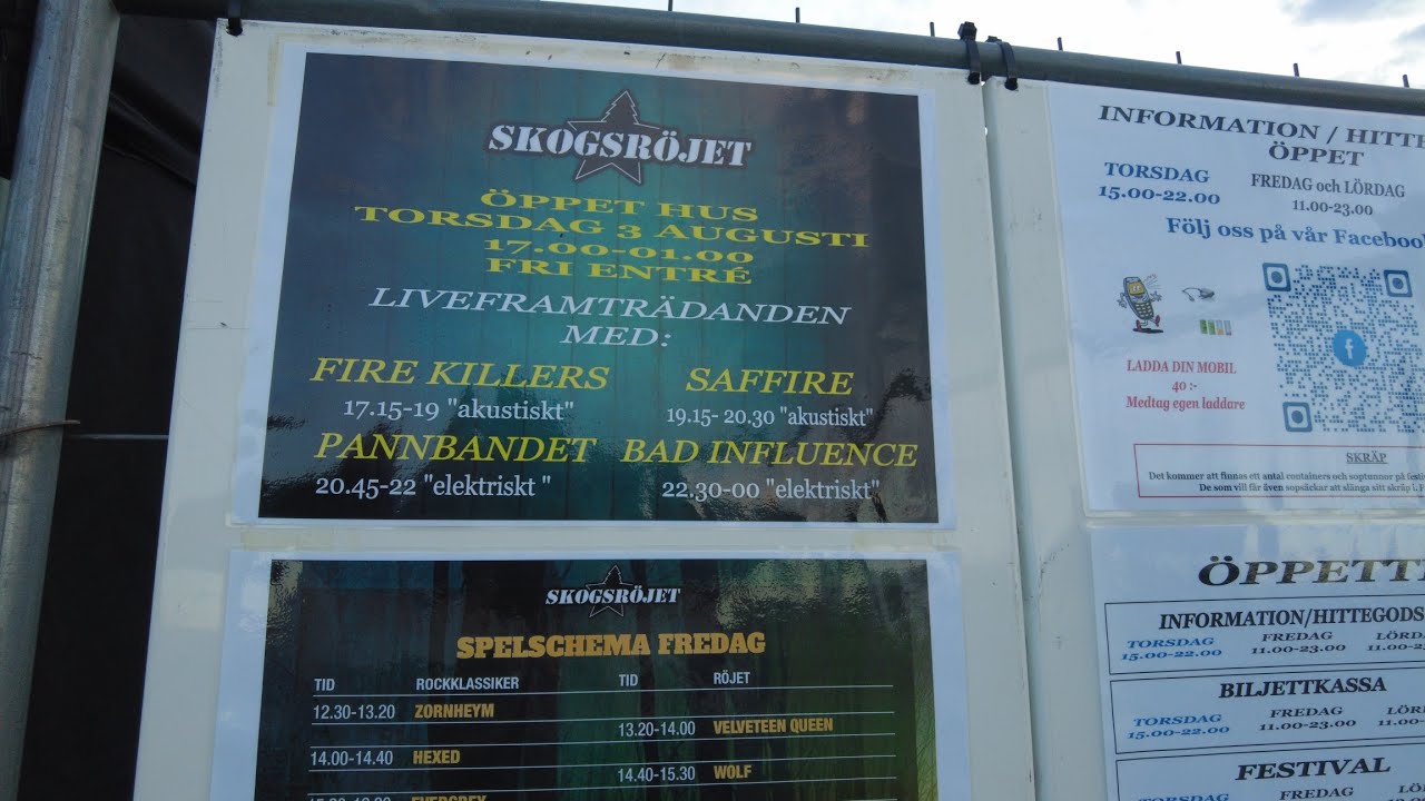 Vi drar på festival Skogsröjet 3-5 Aug 2023 🤟