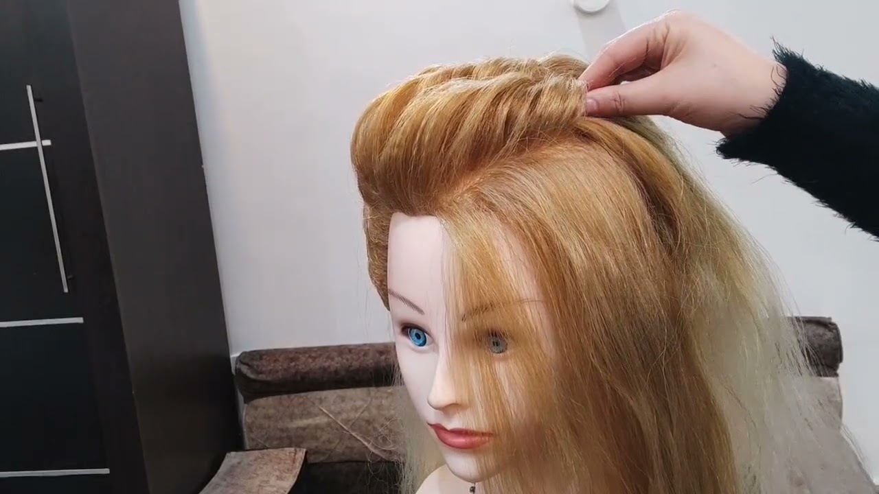 (لتكوني انتي مبدعة ابدعي بالشنيونات السبور والعرايسية 💞 💞💞 طريقة عمل شنيون عرايسي فخم 💞💞