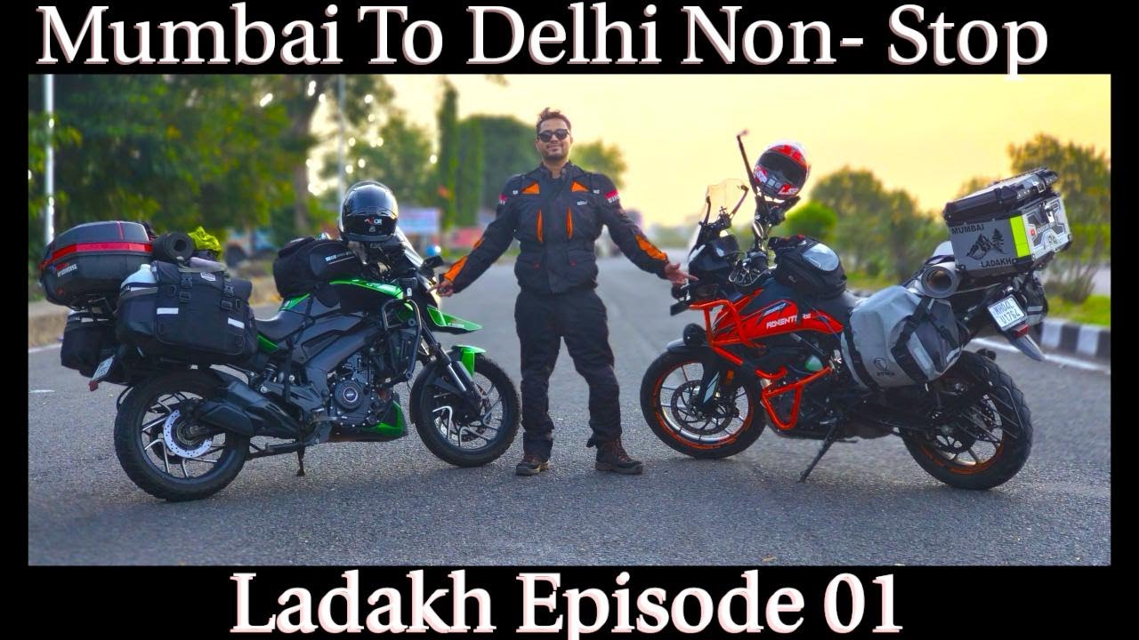 Mumbai To Delhi Non Stop | 1350 KMS | Ladakh Episode 01 | Day 01.