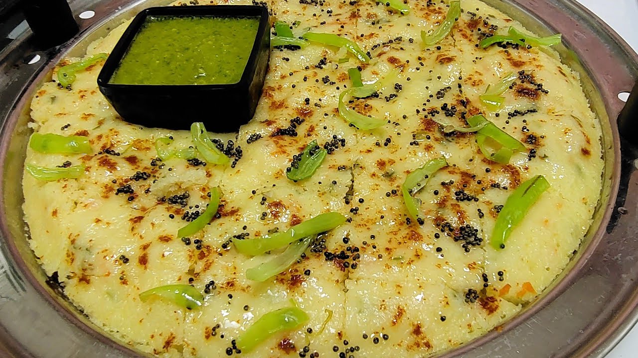 સવારની દોડાદોડમાં 10 મિનિટમાં બની જાય એવા Instant Dhokla - Green chutney