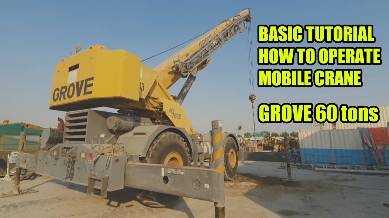 HOW TO OPERATE GROVE 760E MOBILE CRANE BASIC TUTORIAL #manitowoc #mobilecrane #crane #roughtercrane