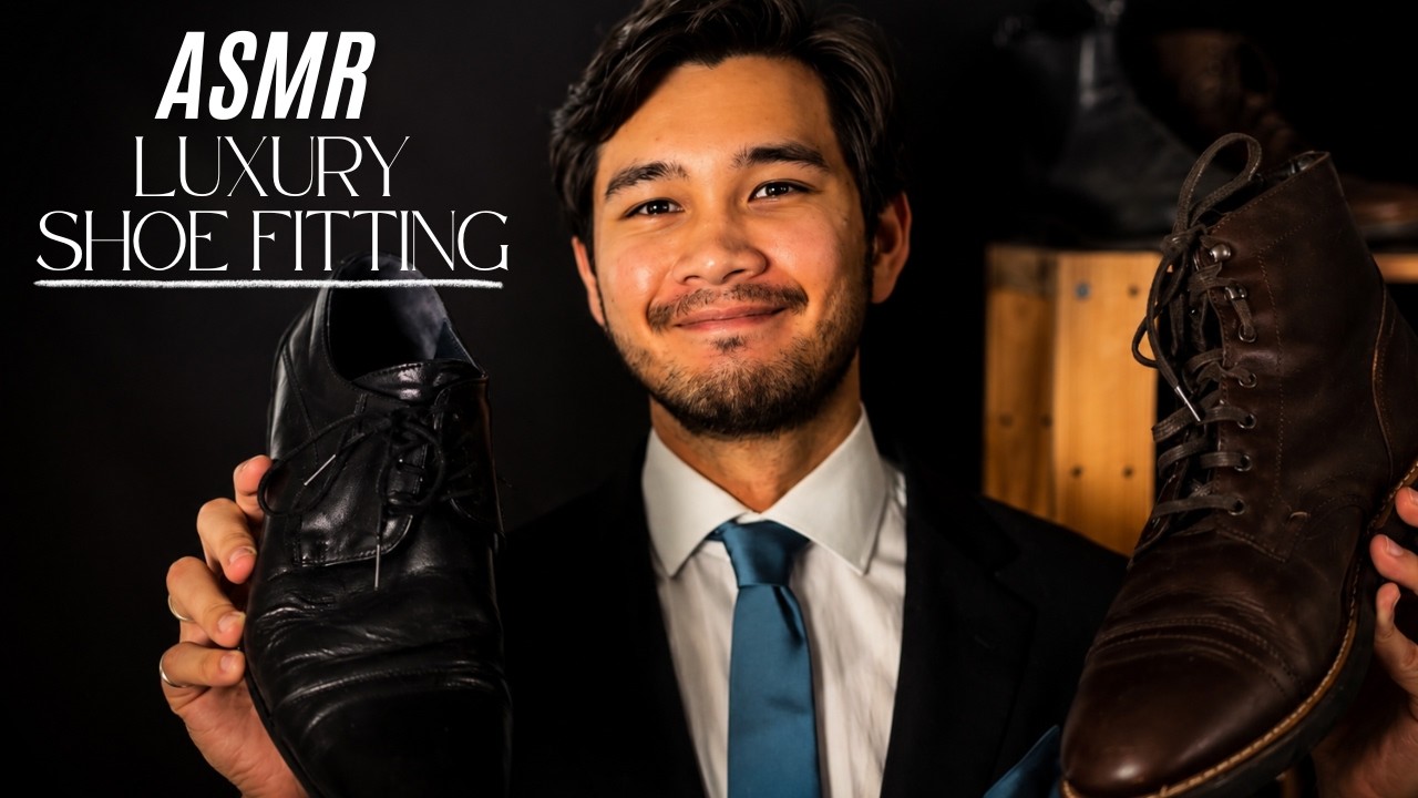 ASMR Luxury Shoe Store Roleplay | Personal Shoe Fitting & Relaxation 4K