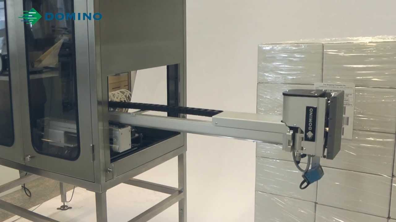 The Domino M220 Pallet Labeller