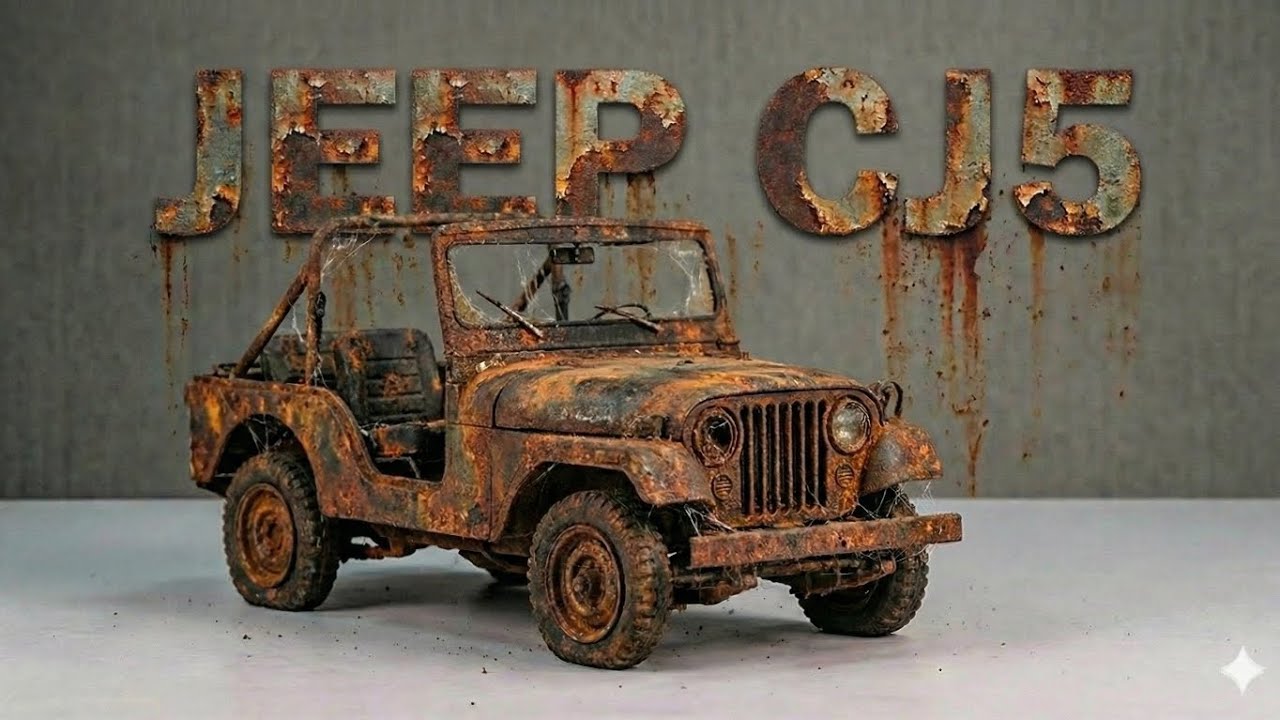 ASMR Car Restoration! Full Restoration Jeep CJ5 from Burnt to New StateASMR Car Restoration! 