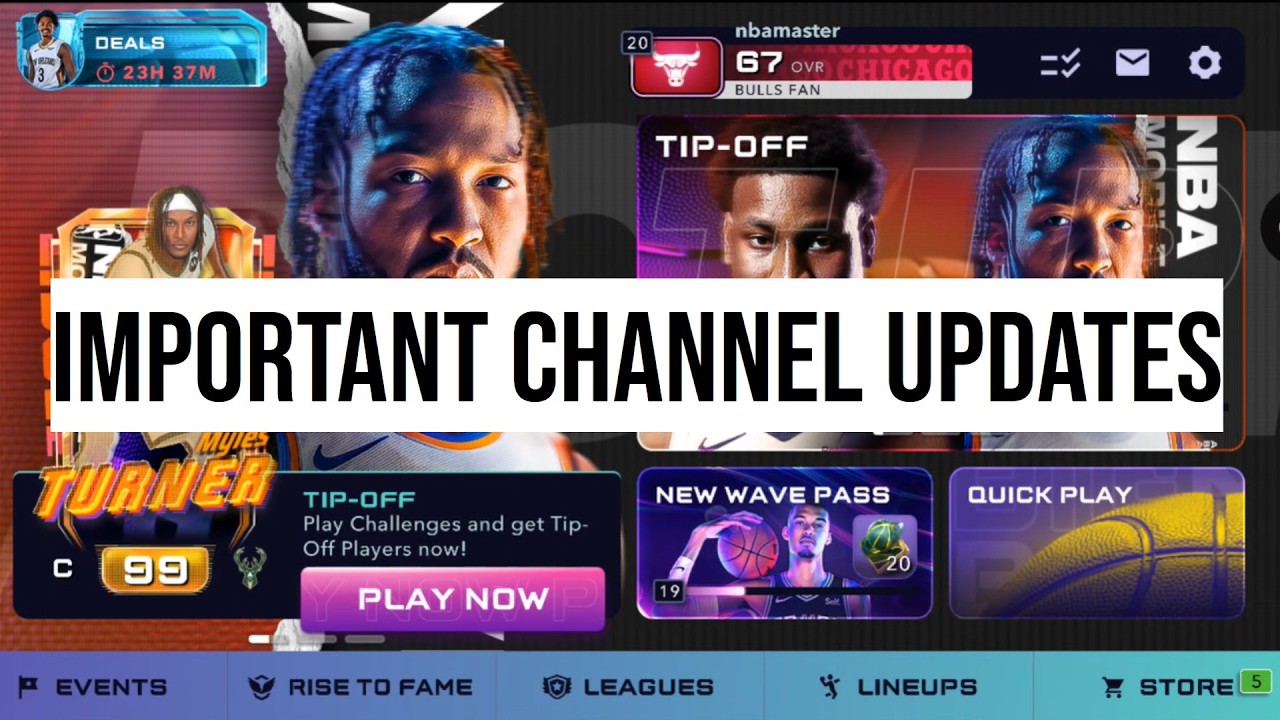 IMPORTANT NEW CHANNEL CHANGES AND UPDATES