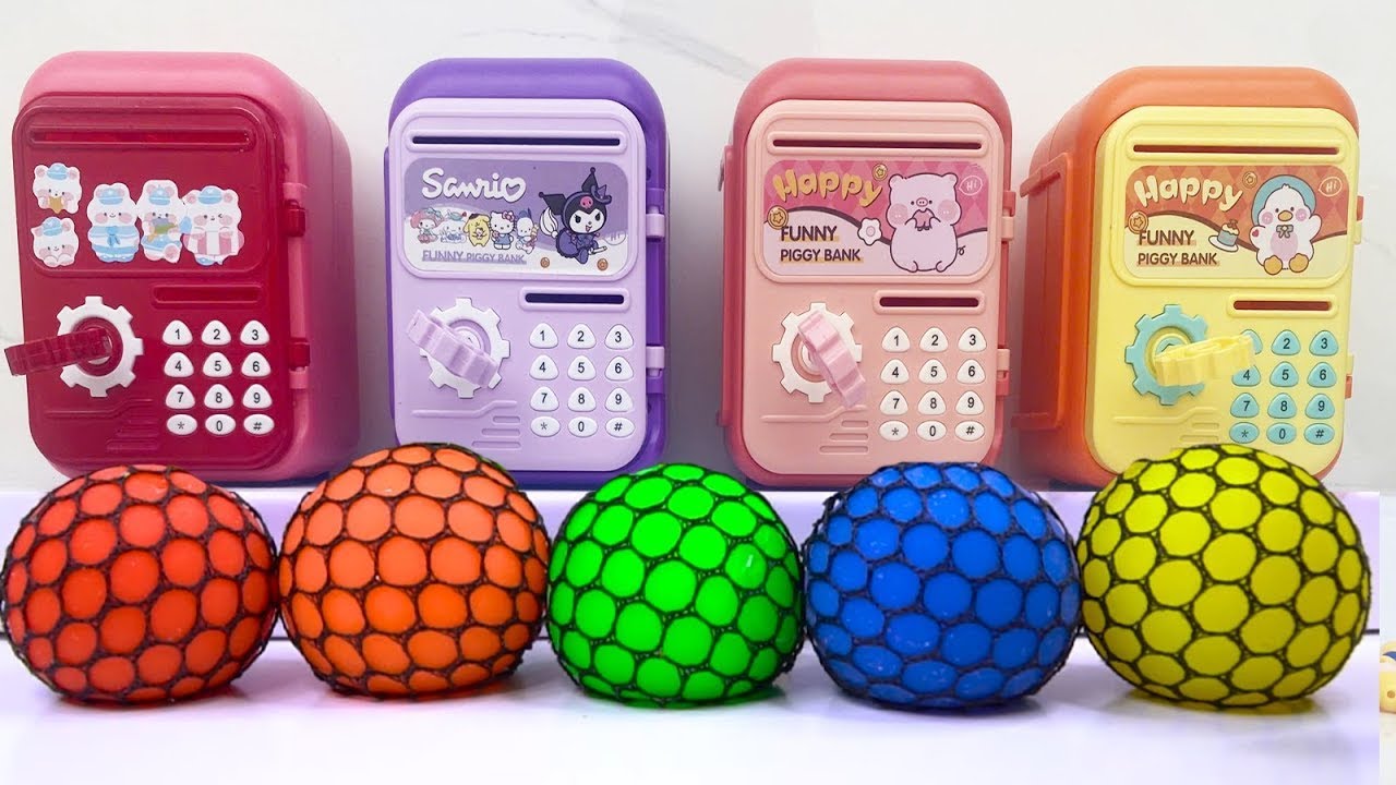 Oddly Satisfying Garage | DIY 5 Rainbow Glitter Balls Pixar Doors Reveal