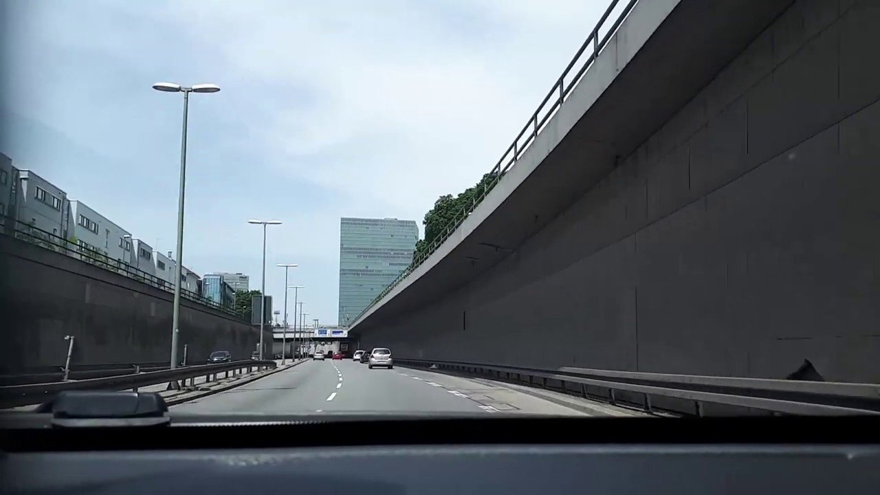 Drive through Munich (München) & A9 highway