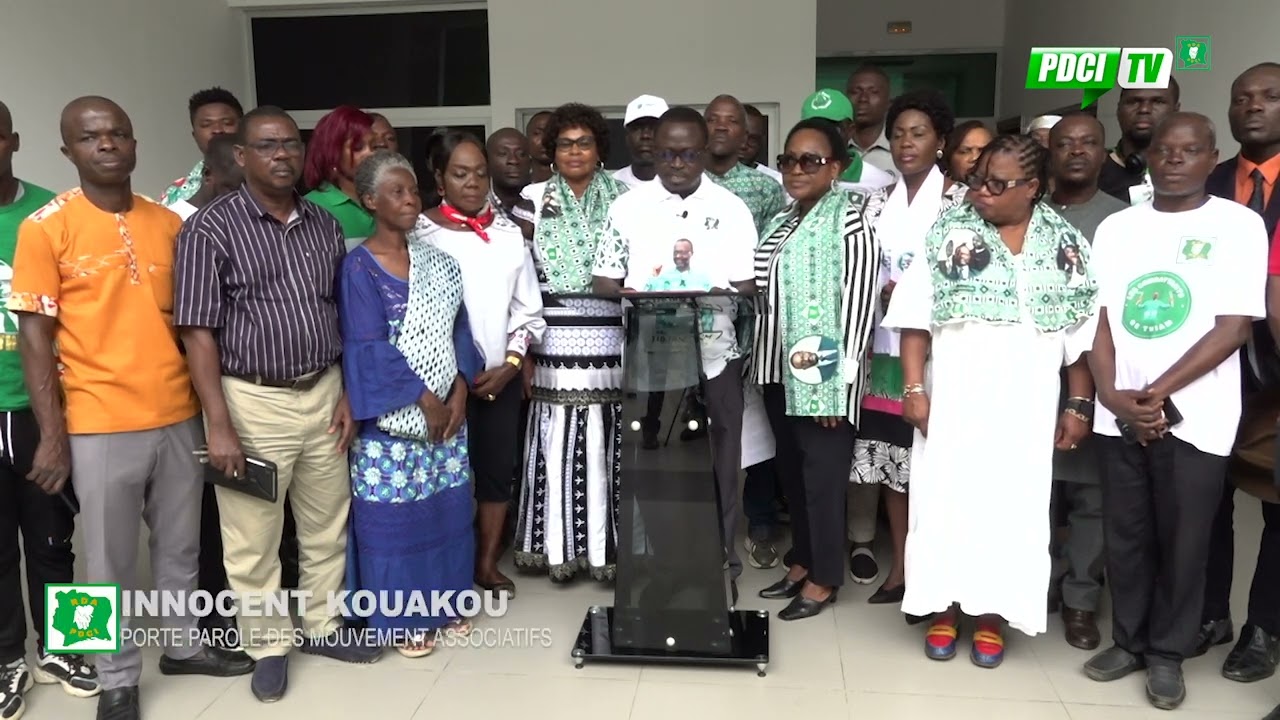PDCI-RDA : DÉCLARATION DE SOUTIEN  DES MOUVEMENTS ET ASSOCIATIONS  AU  AU PRÉSIDENT TIDJANE THIAM