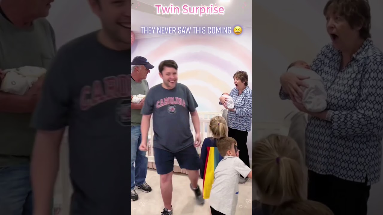Surprise grandparents baby twins&hearts;️#tellingmyparentsimpregnant #pregnant #pregnancy #reaction