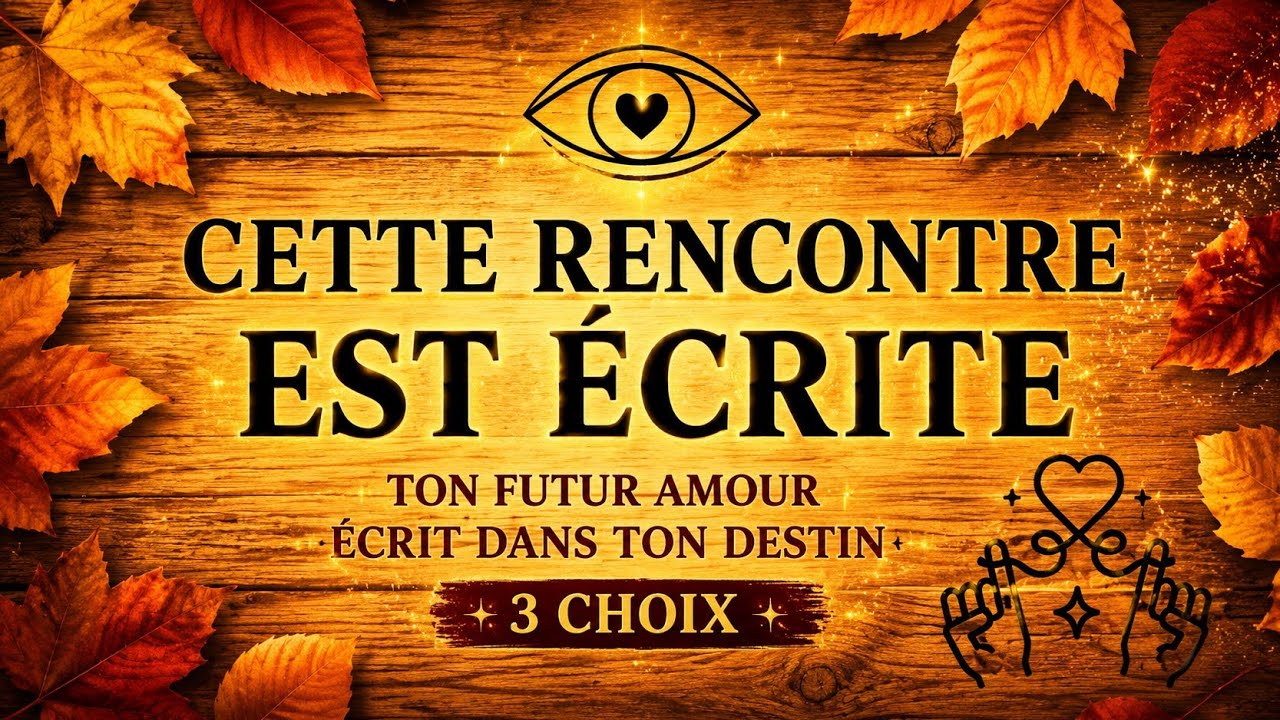 💫 Quelle est cette rencontre ? Ton futur amour &eacute;crit dans ton destin 💕 (3 choix)