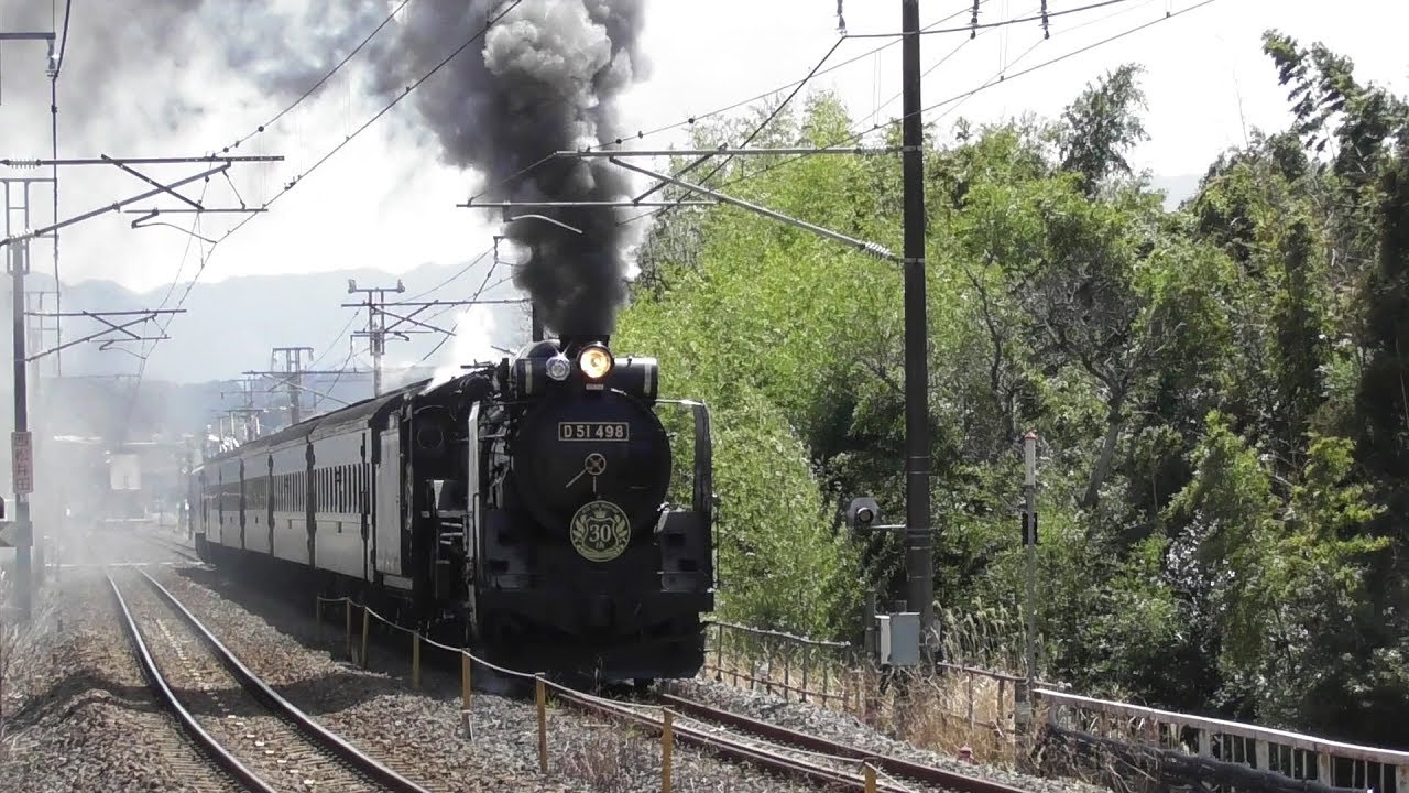 2019年3月24日　急勾配25‰に挑むD51 498とEF64 37が推進運転に加わる瞬間 「SLぐんま よこかわ」信越線 西松井田～横川