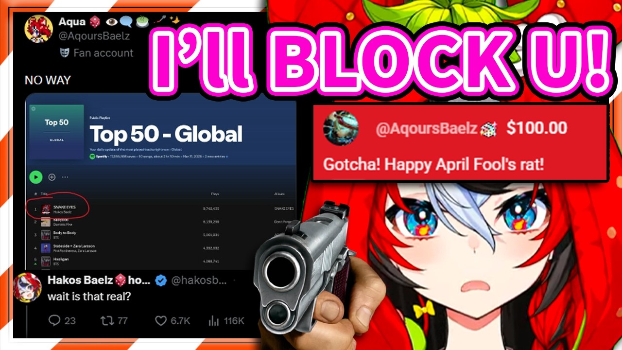 Poor Bae got APRIL FOOLED So Hard by Her Fan 【Hakos Baelz / HololiveEN】