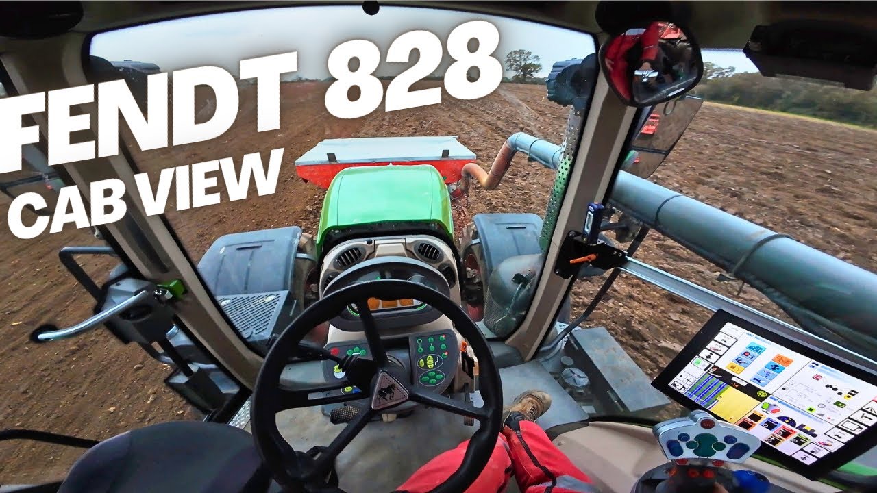 Cab View | Fendt 828 Vario + Combiné de Semis 4m50 KUHN