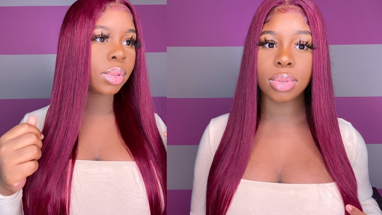 Super Affordable Light #99J Glueless Wig Install ft.Ali Pearl