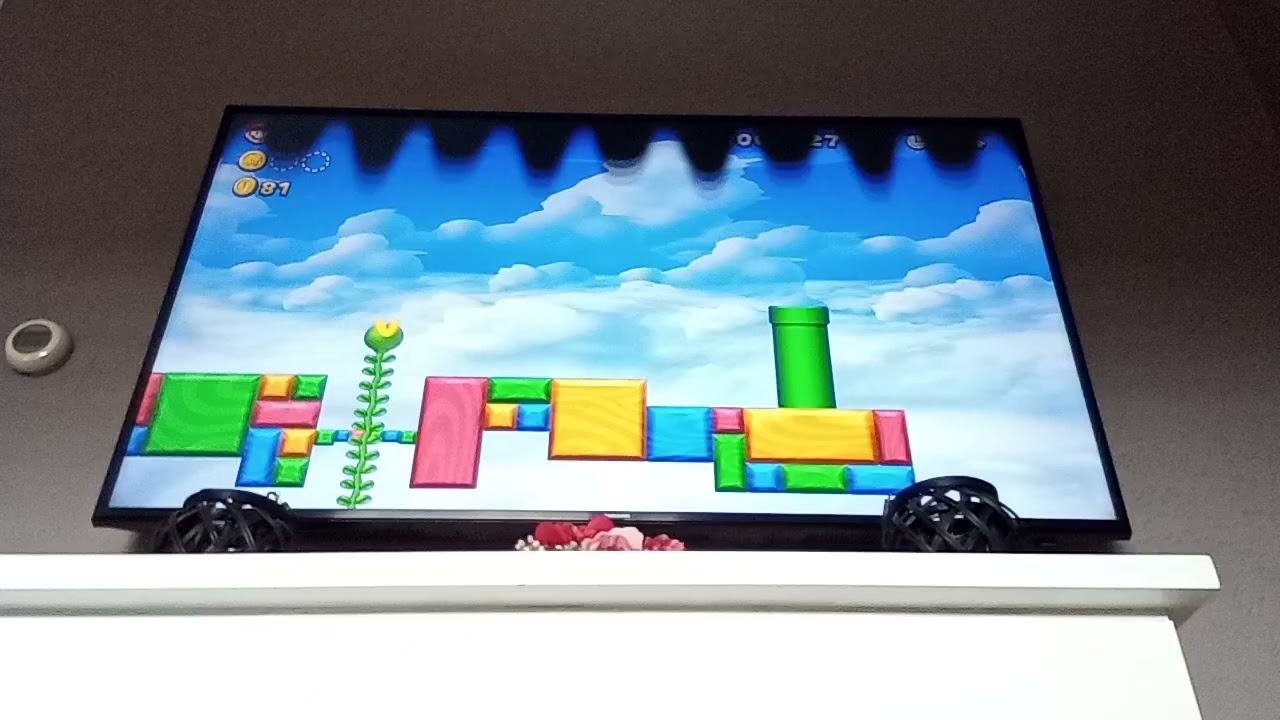 I play new super mario bros U deluxe on Nintendo switch part 1-9