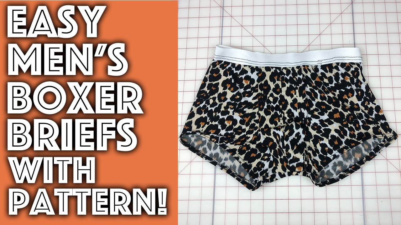 How to Sew Men's Boxer Briefs Easy Tutorial With Pattern | Sew Anastasia