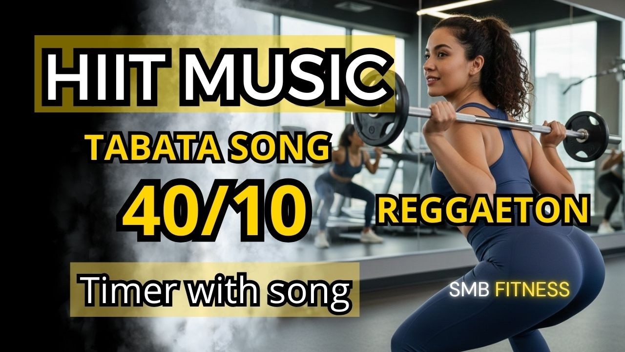 20 min Tabata music workout 40/10 - Hiit timer music 40 10 - reggaeton edition