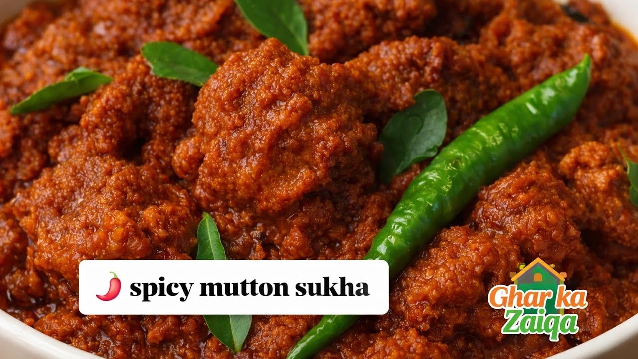 Spicy Mutton Sukha Soft & Masaledar Mutton Recipe