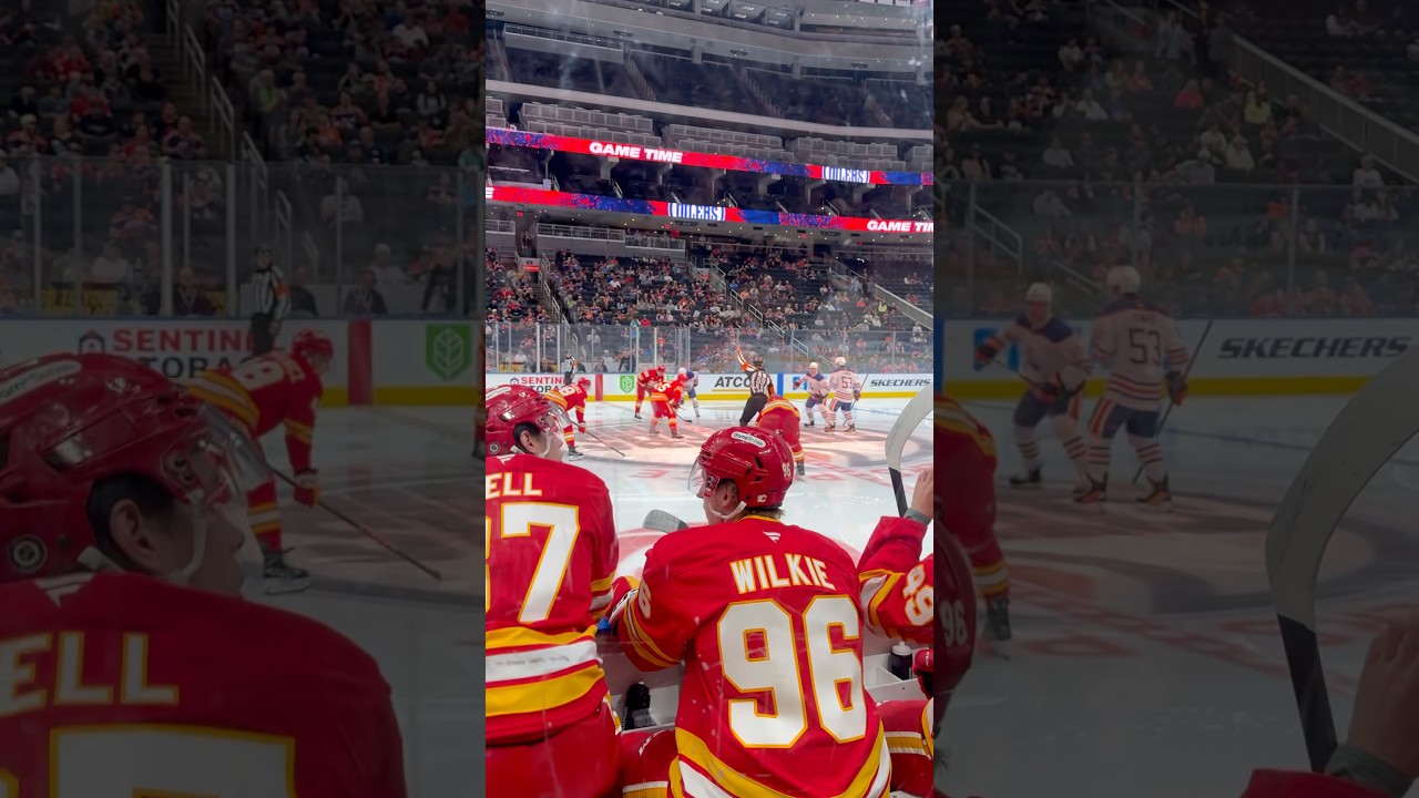 First Puck Drop Of Edmonton Oilers & Calgary Flames 2025-2026 Season