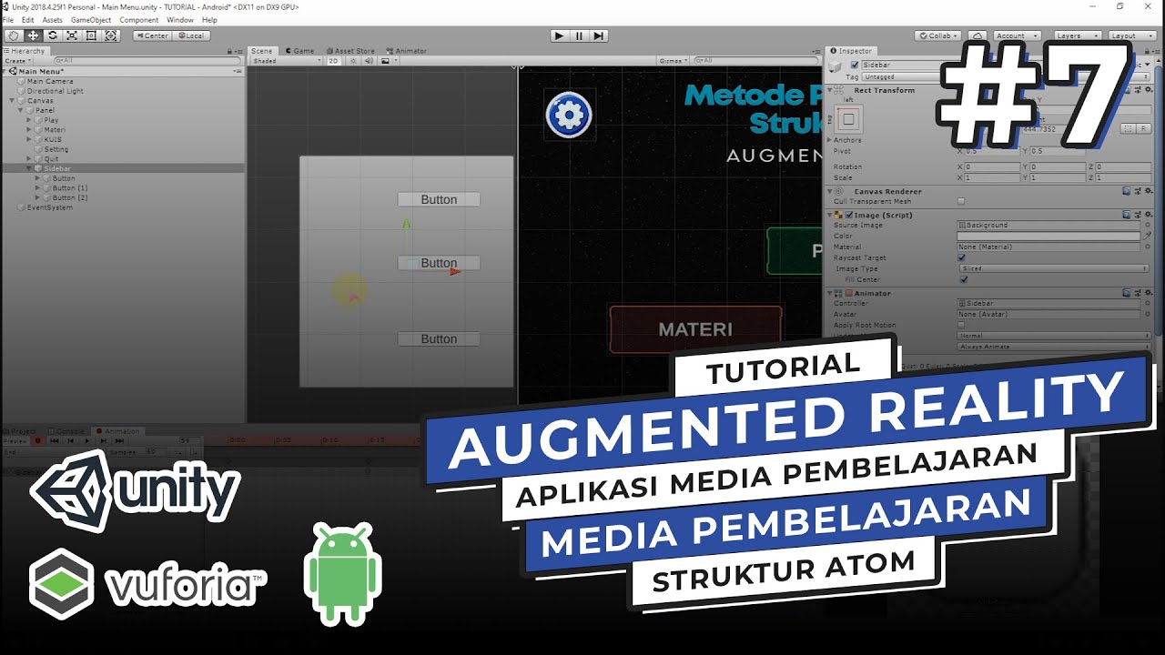 Create Animation & Dialog Popup Unity - Aplikasi Media Pembelajaran Struktur Atom #7